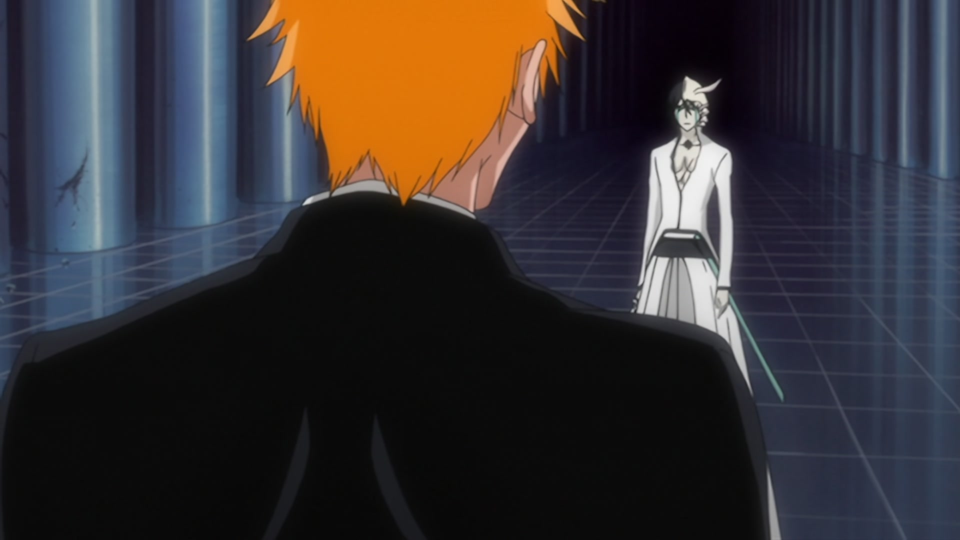 Bleach Ep 269: Ichigo and Uryu, Bonded Back to Back @ 00:16:58
