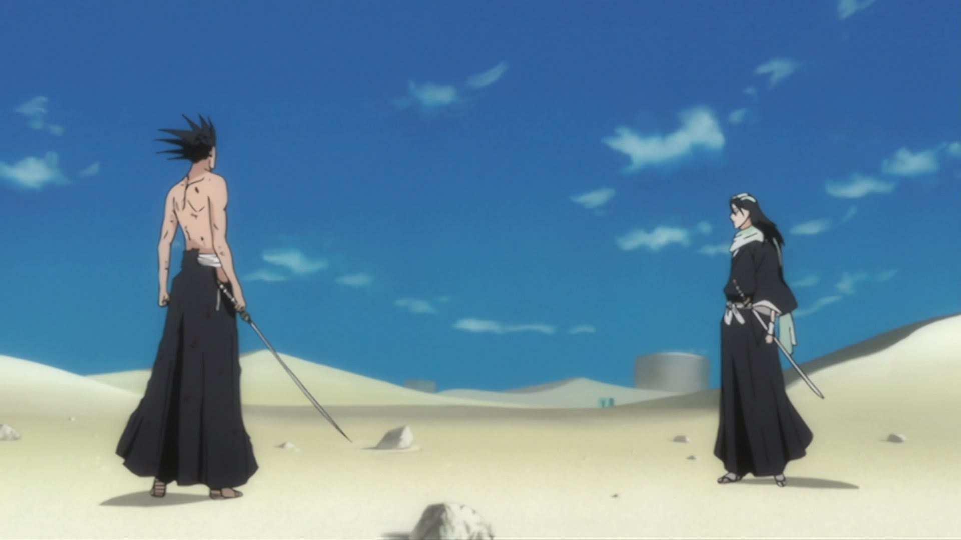 Bleach Ep 289: Byakuya vs. Kenpachi?! The Melee Begins @ 00:01:49