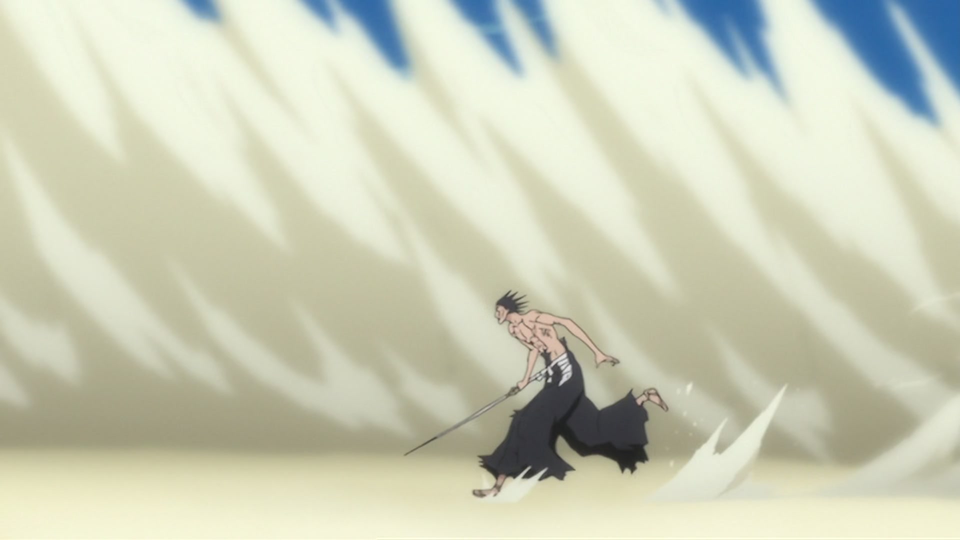 Bleach Ep 289: Byakuya vs. Kenpachi?! The Melee Begins @ 00:02:27
