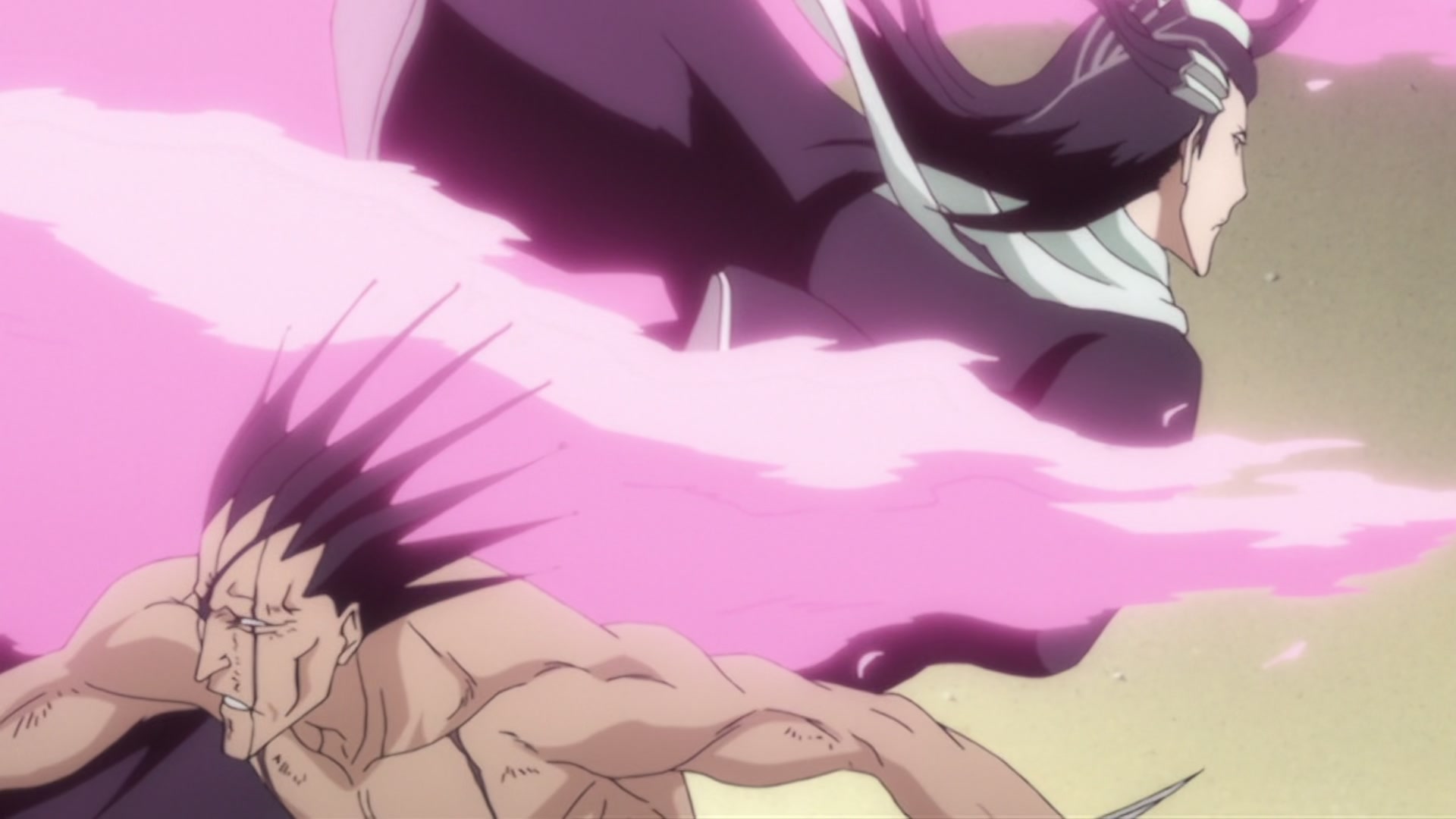 Bleach Ep 289: Byakuya vs. Kenpachi?! The Melee Begins @ 00:03:38