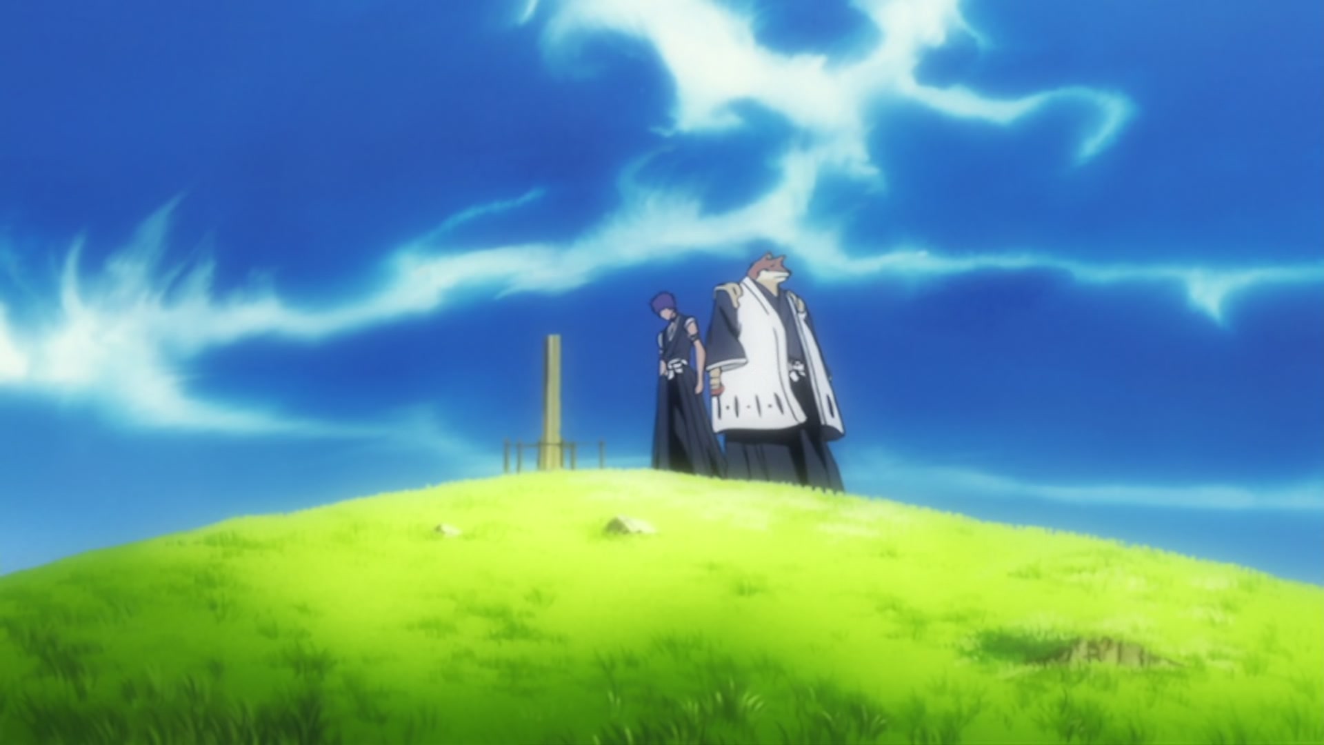 Bleach Ep 289: Byakuya vs. Kenpachi?! The Melee Begins @ 00:08:09