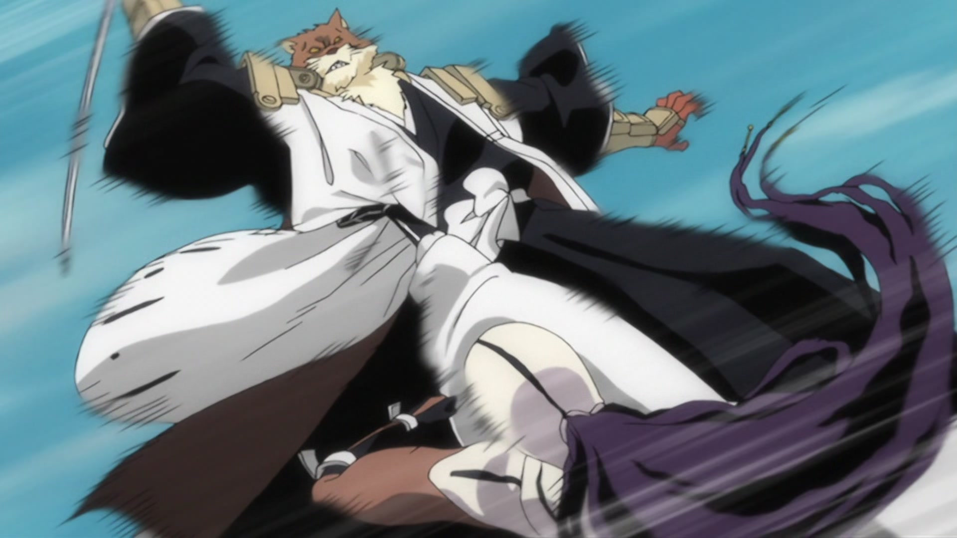 Bleach Ep 289: Byakuya vs. Kenpachi?! The Melee Begins @ 00:15:46