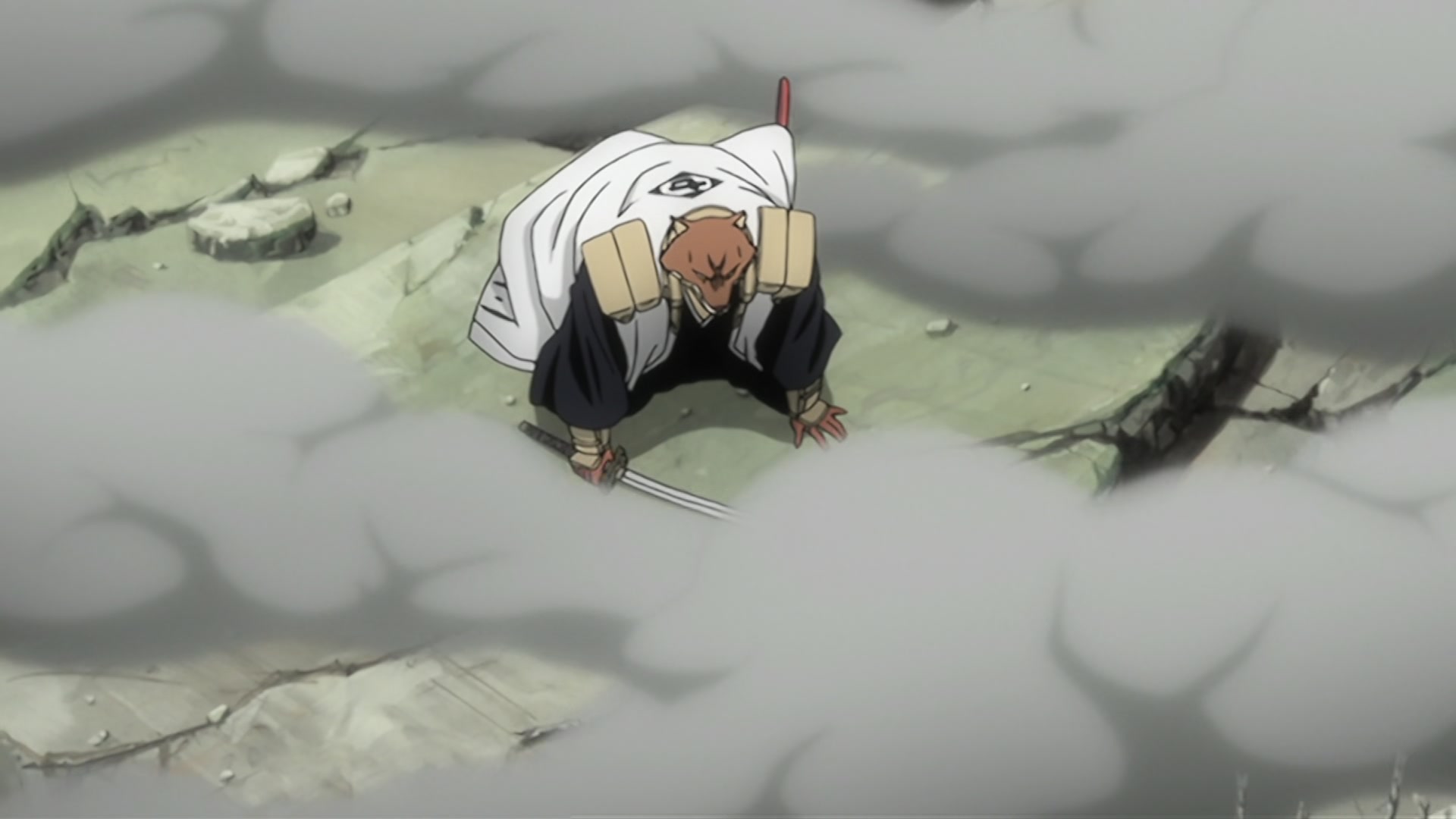 Bleach Ep 289: Byakuya vs. Kenpachi?! The Melee Begins @ 00:16:24