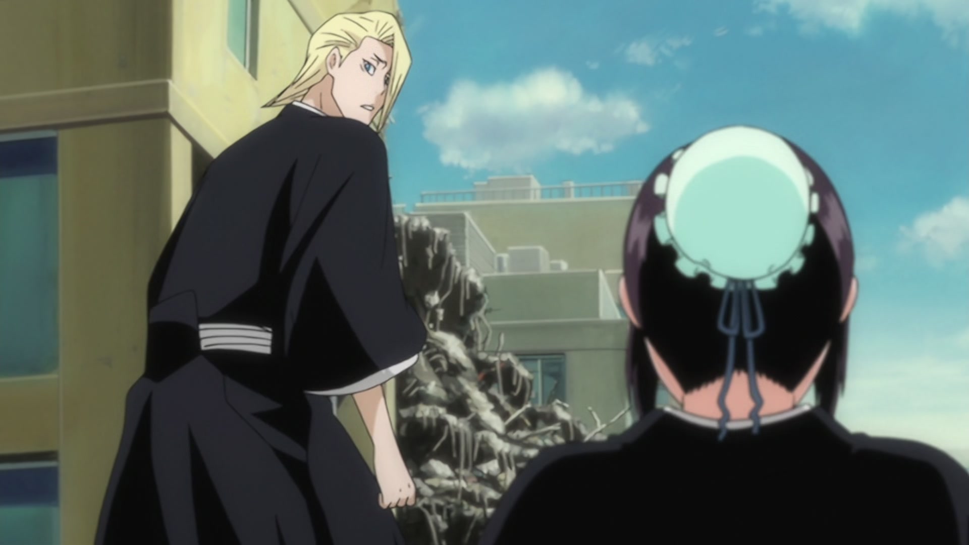 Bleach Ep 294: Impossible to Attack? The Sealed Genryusai! @ 00:02:36