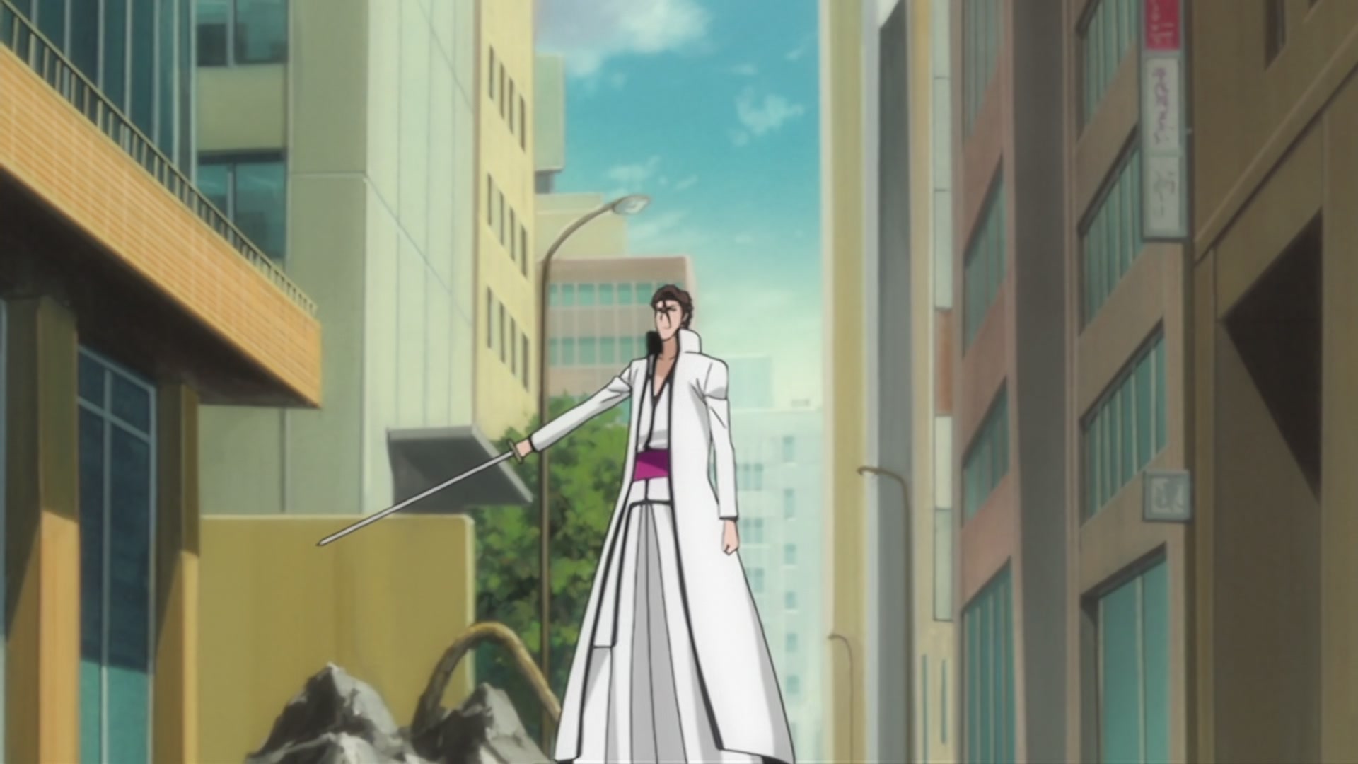 Bleach Ep 294: Impossible to Attack? The Sealed Genryusai! @ 00:03:24