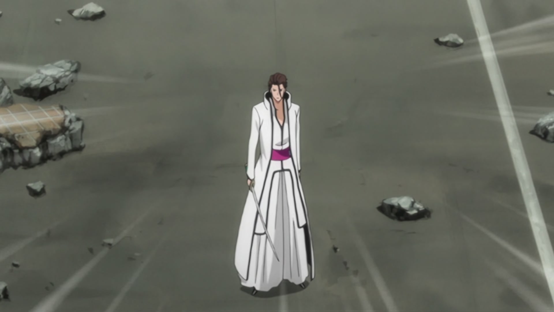Bleach Ep 294: Impossible to Attack? The Sealed Genryusai! @ 00:04:45