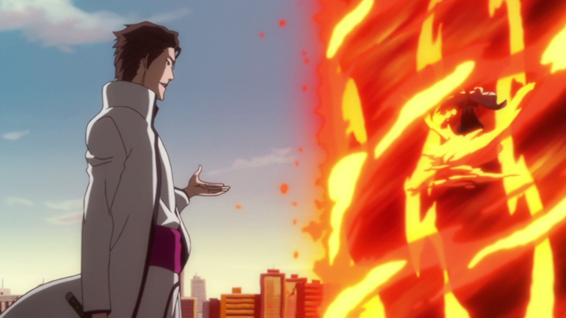 Bleach Ep 294: Impossible to Attack? The Sealed Genryusai! @ 00:06:48
