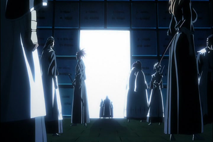 Bleach Ep 320: Gotei 13, Gathering in the Real World! @ 00:08:19