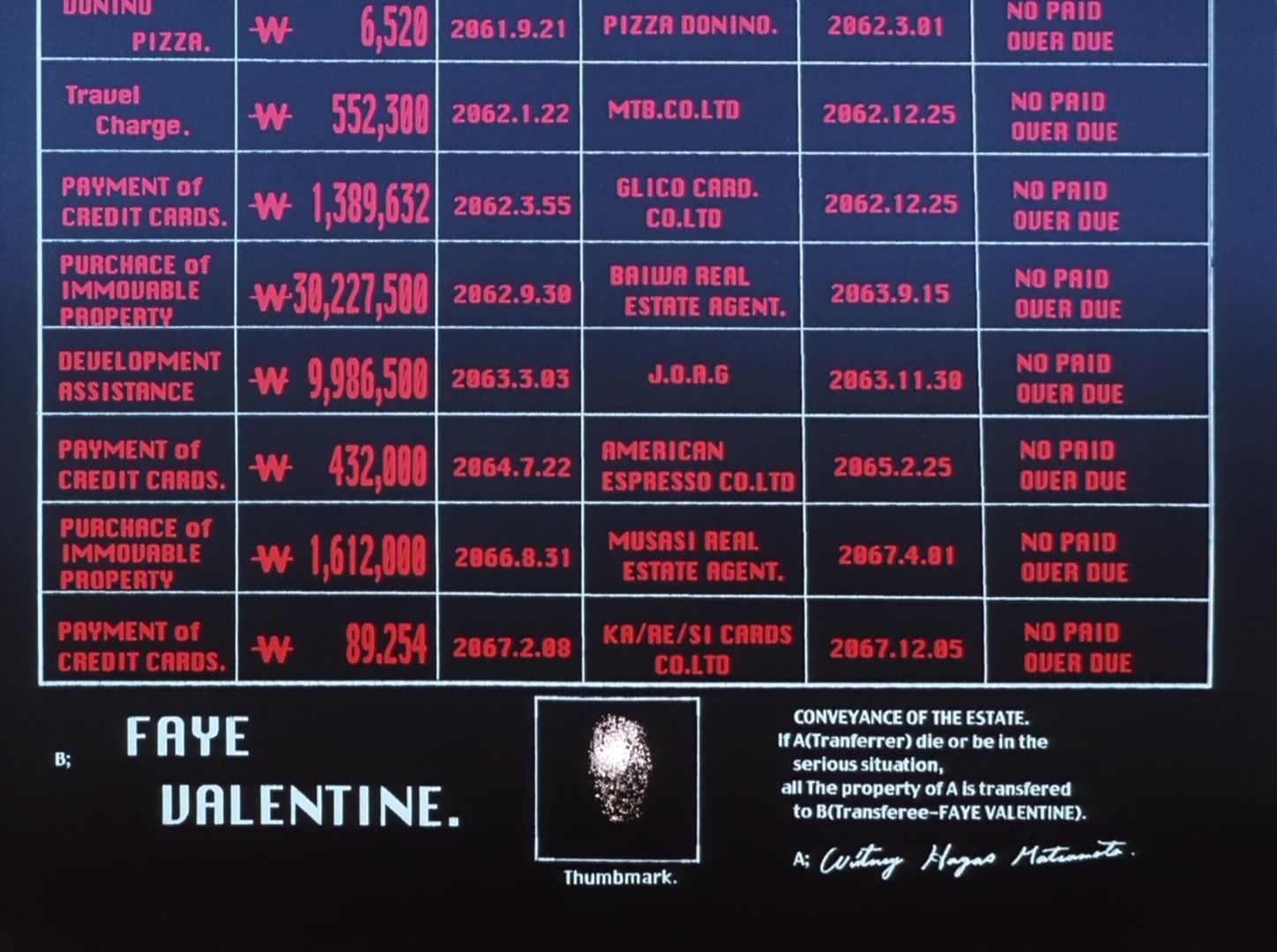 Cowboy Bebop Ep 15: My Funny Valentine @ 12:50