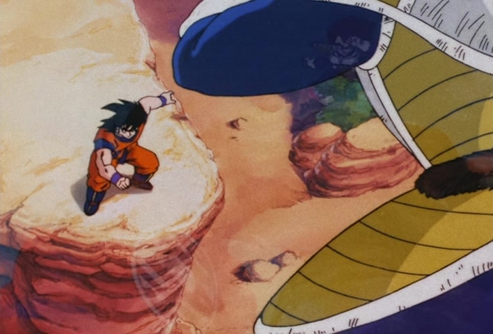 Dragon Ball Z — Ep 30: A Hot, Unbounded Battle! Goku vs Vegeta @ 06:30