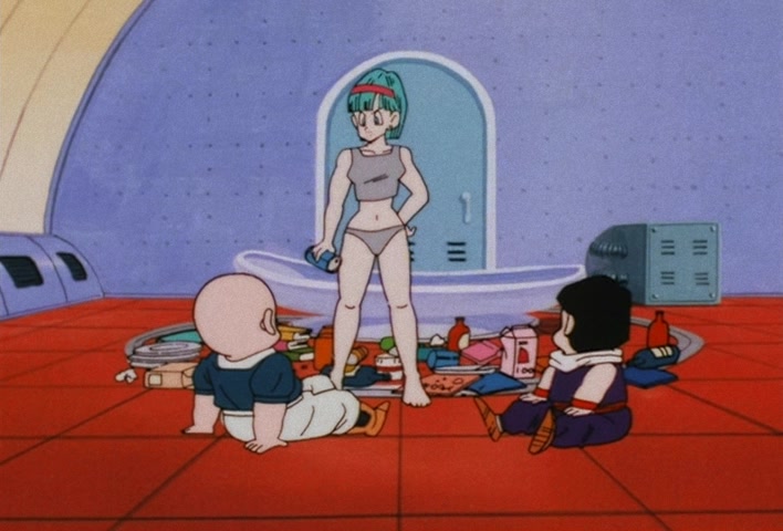 Dragon Ball Z Ep 39: Friends or Foes? Children of the Mysterious Giant Spaceship @ 05:54