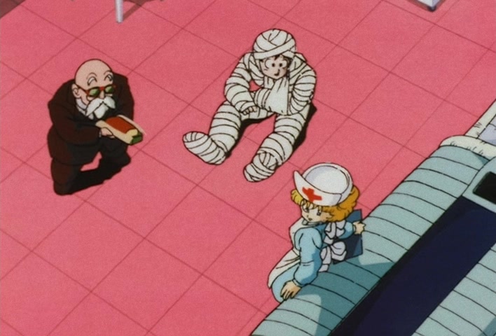Dragon Ball Z Ep 39: Friends or Foes? Children of the Mysterious Giant Spaceship @ 07:05