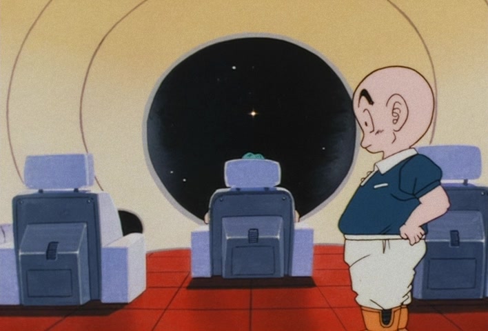 Dragon Ball Z Ep 39: Friends or Foes? Children of the Mysterious Giant Spaceship @ 09:47