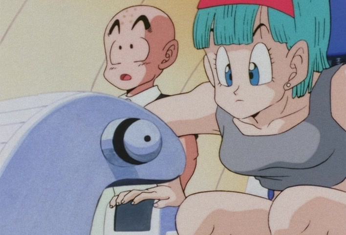 Dragon Ball Z Ep 39: Friends or Foes? Children of the Mysterious Giant Spaceship @ 09:57