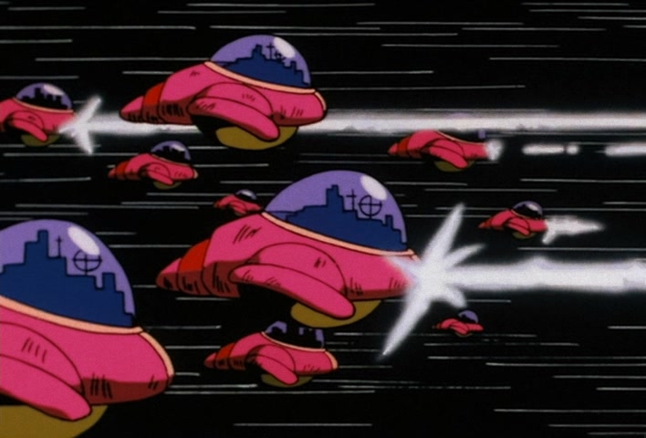 Dragon Ball Z Ep 39: Friends or Foes? Children of the Mysterious Giant Spaceship @ 10:27