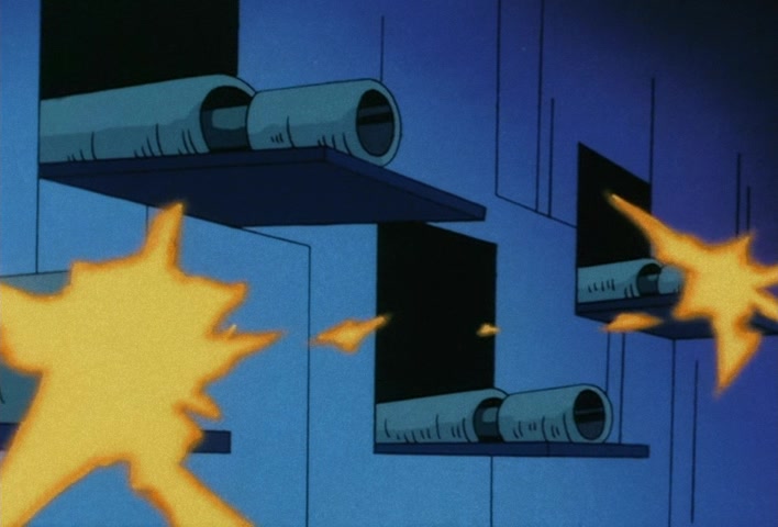 Dragon Ball Z Ep 39: Friends or Foes? Children of the Mysterious Giant Spaceship @ 14:31