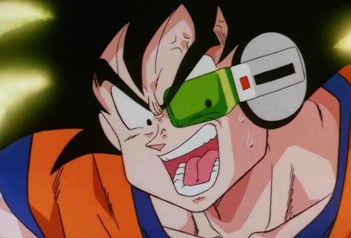 Dragon Ball Z Ep 73: That Ain't Me! Gohan, Don't Lose Your Nerve, Hit Your Father!! @ 03:51