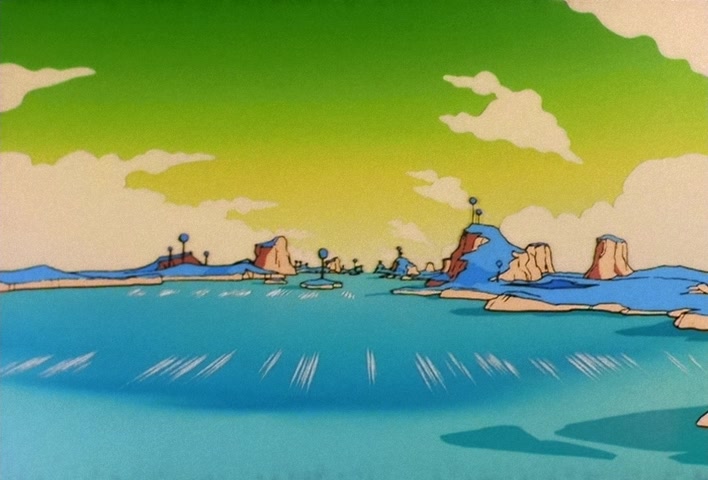 Dragon Ball Z Ep 73: That Ain't Me! Gohan, Don't Lose Your Nerve, Hit Your Father!! @ 14:47