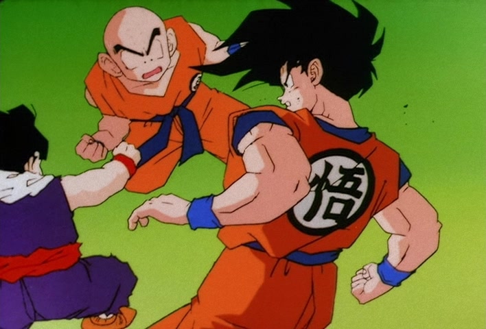 Dragon Ball Z Ep 73: That Ain't Me! Gohan, Don't Lose Your Nerve, Hit Your Father!! @ 15:04