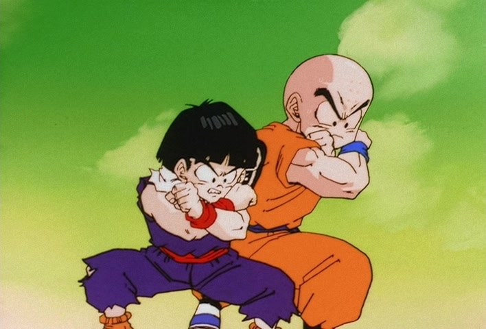 Dragon Ball Z Ep 73: That Ain't Me! Gohan, Don't Lose Your Nerve, Hit Your Father!! @ 16:09