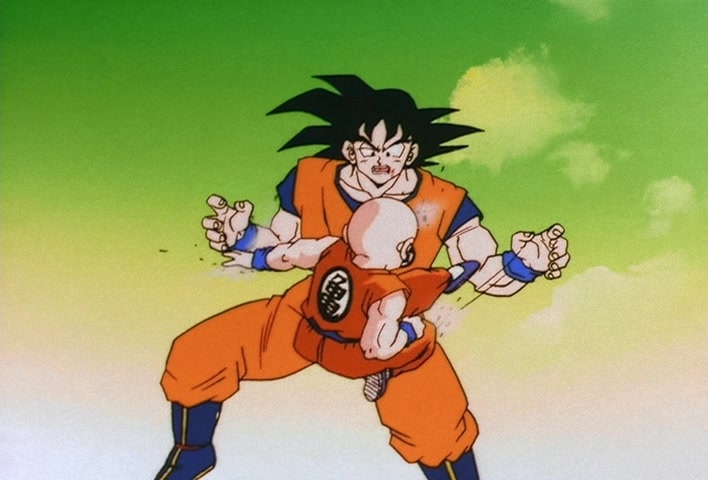 Dragon Ball Z Ep 73: That Ain't Me! Gohan, Don't Lose Your Nerve, Hit Your Father!! @ 17:07