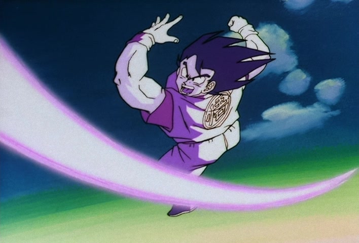 Dragon Ball Z Ep 73: That Ain't Me! Gohan, Don't Lose Your Nerve, Hit Your Father!! @ 17:15