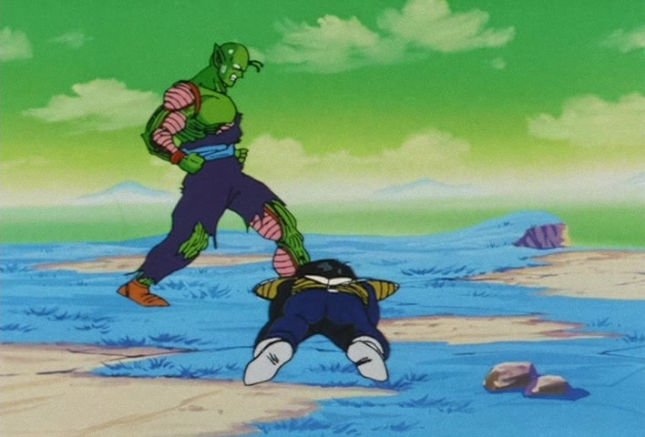 Dragon Ball Z Ep 91: Showdown!! The Embodiment of Flame in a 20-Fold Kaio-Ken Kamehameha @ 06:17