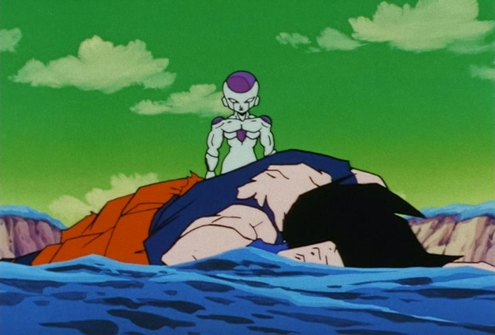 Dragon Ball Z Ep 91: Showdown!! The Embodiment of Flame in a 20-Fold Kaio-Ken Kamehameha @ 13:54