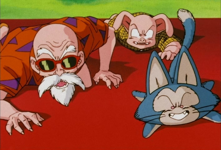 Dragon Ball Z Ep 111: A Direct Confrontation with Piccolo!! An Angry Masenko in the Heavens @ 01:58