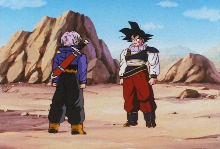 Dragon Ball Z Ep 122: My Dad is Vegeta… Confessions of the Mysterious Boy @ 10:05