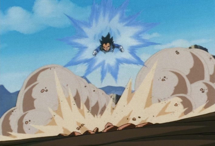 Dragon Ball Z Ep 138: Walking Weapons of Mass Destruction!! The Artificial Humans Draw Near Goku @ 02:02