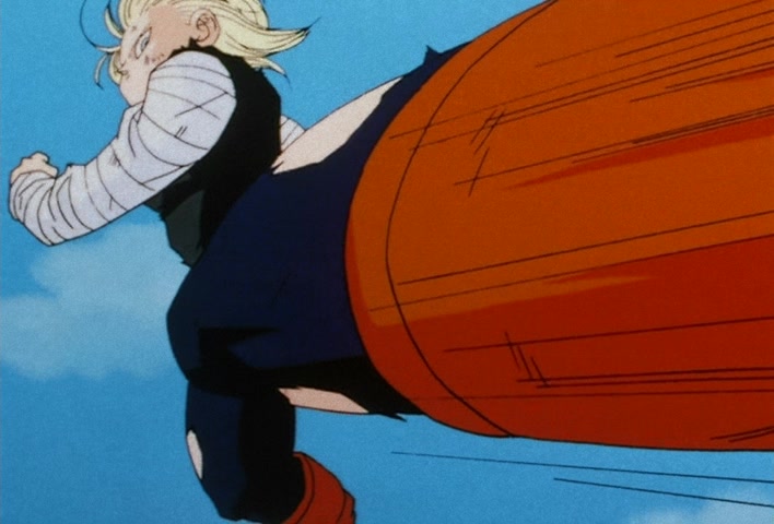 Dragon Ball Z Ep 138: Walking Weapons of Mass Destruction!! The Artificial Humans Draw Near Goku @ 06:16