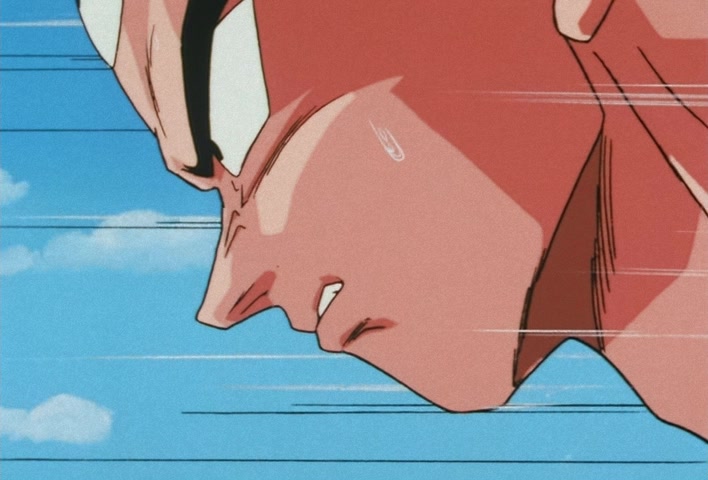 Dragon Ball Z Ep 138: Walking Weapons of Mass Destruction!! The Artificial Humans Draw Near Goku @ 08:41