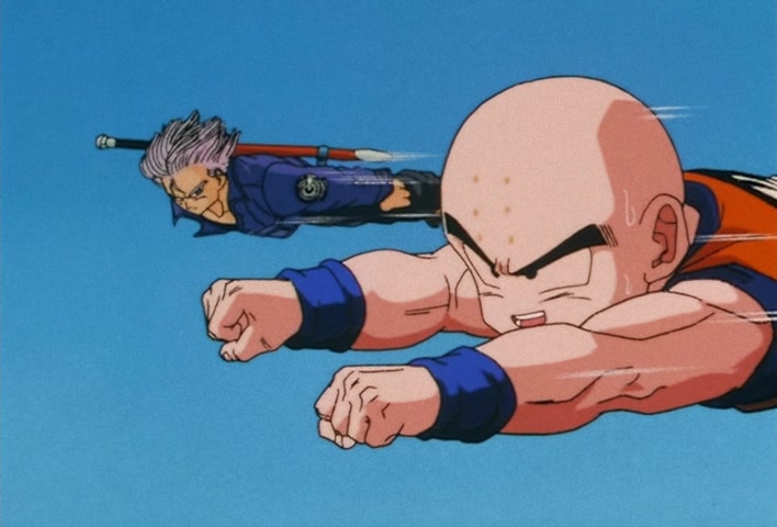 Dragon Ball Z Ep 138: Walking Weapons of Mass Destruction!! The Artificial Humans Draw Near Goku @ 09:22