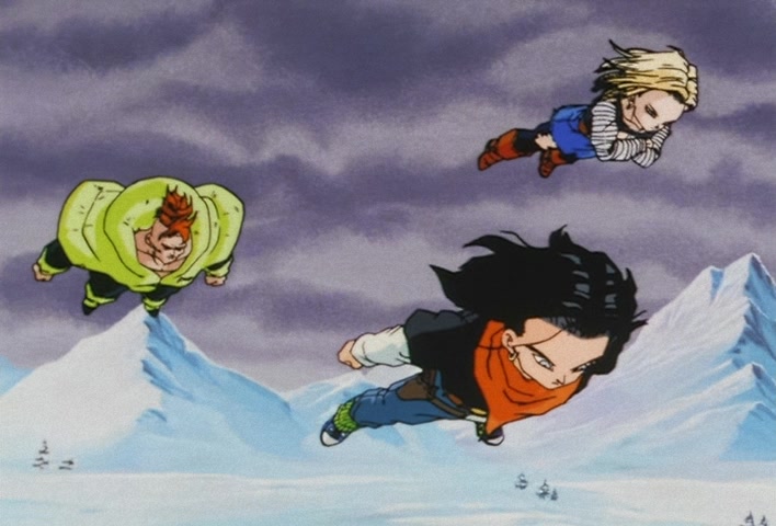 Dragon Ball Z Ep 138: Walking Weapons of Mass Destruction!! The Artificial Humans Draw Near Goku @ 10:20