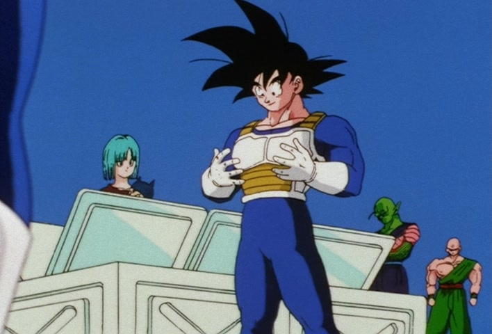 Dragon Ball Z Ep 154: I'll Finish Everything!! A Reborn Vegeta, Father and Son, Sally Forth @ 10:50