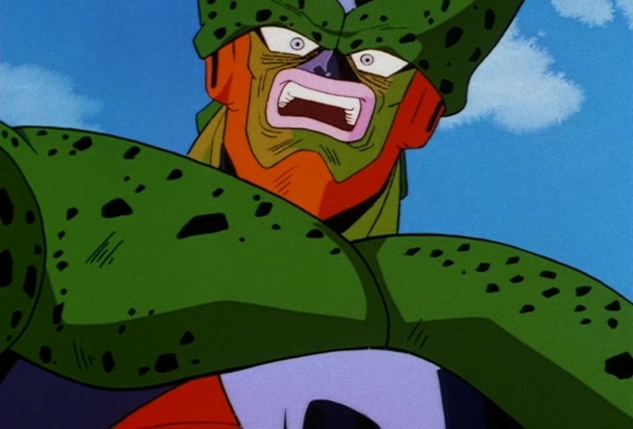 Dragon Ball Z Ep 156: On Your Knees, Cell! I am Super Vegeta!! @ 22:06