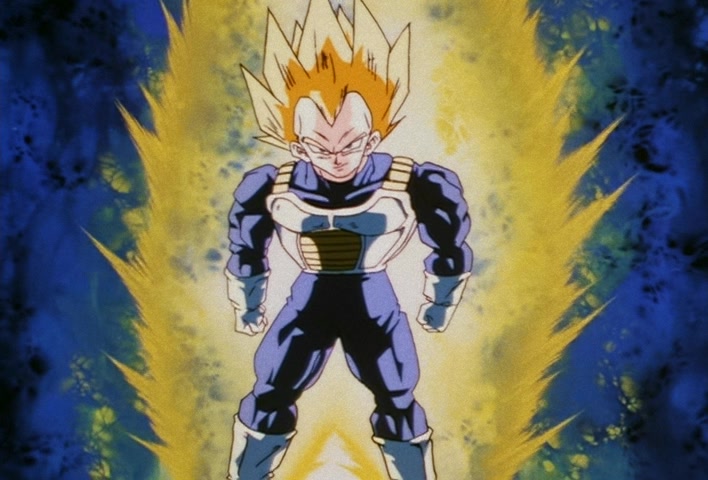 Dragon Ball Z Ep 156: On Your Knees, Cell! I am Super Vegeta!! @ 22:30