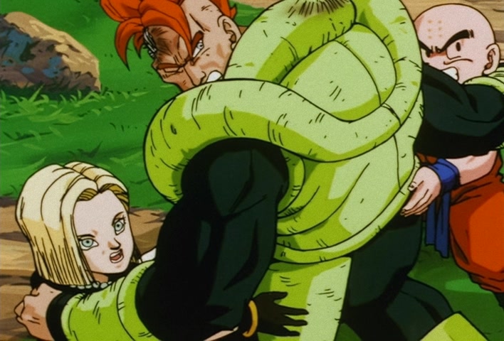 Dragon Ball Z Ep 159: A Shock to the Entire Universe!! Cell, A Spectacular Evolution Toward His Perfect Form @ 16:56