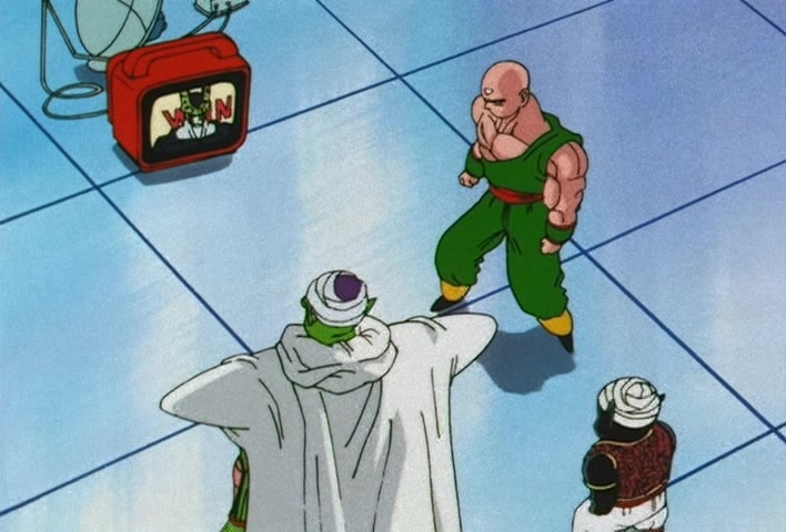 Dragon Ball Z Ep 167: Ratings 100%!! The Cell Games Call for Death With an Exclusive Live Broadcast @ 19:05