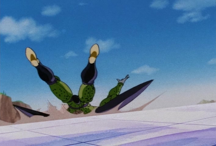 Dragon Ball Z Ep 178: A Direct Hit to the Earth!! Cell's Huge Kamehameha @ 10:36