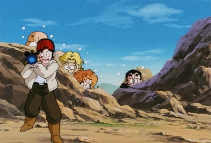 Dragon Ball Z Ep 183: Miniature Threats!! The Cell Juniors Attack @ 13:55
