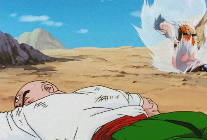Dragon Ball Z Ep 185: Anger Exploding Into Power!! The Cell Juniors are Destroyed @ 02:01