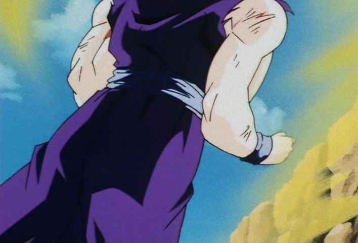Dragon Ball Z Ep 185: Anger Exploding Into Power!! The Cell Juniors are Destroyed @ 10:09
