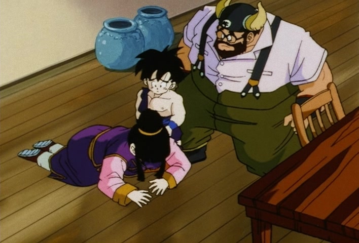 Dragon Ball Z Ep 193: A New Day Will Come… Father! I'll Hang in There @ 12:29