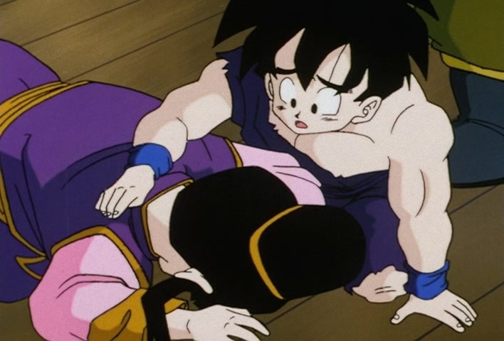 Dragon Ball Z Ep 193: A New Day Will Come… Father! I'll Hang in There @ 12:48