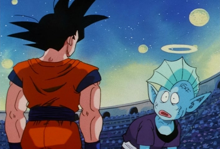 Dragon Ball Z Ep 197: Wild Enthusiasm on Dai Kaio's Planet!! Goku Stirs Up a Whirlwind @ 15:43