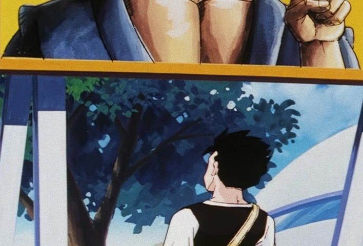 Dragon Ball Z Ep 201: The Champion and Lover of Justice — The Great Saiyaman Appears @ 02:08
