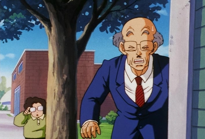 Dragon Ball Z Ep 201: The Champion and Lover of Justice — The Great Saiyaman Appears @ 02:37