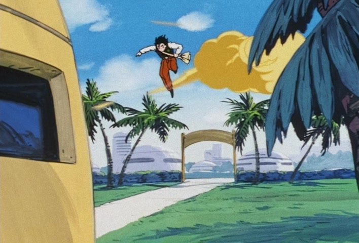 Dragon Ball Z Ep 201: The Champion and Lover of Justice — The Great Saiyaman Appears @ 03:35